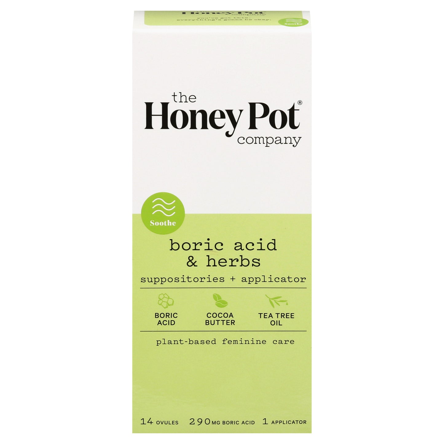 The Honey Pot - Suppositories Boric/herb - 1 Each-14 CT