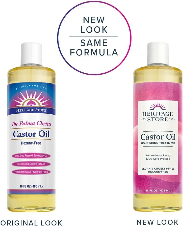 Heritage Products Castor Oil Hexane Free - 16 fl oz