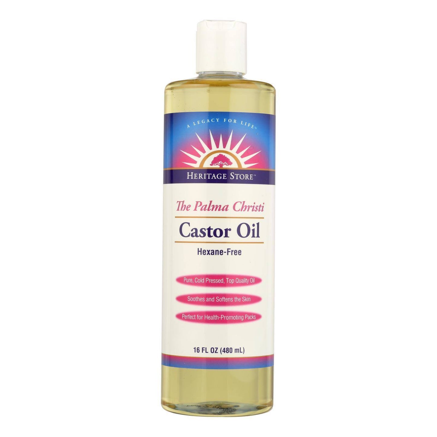 Heritage Products Castor Oil Hexane Free - 16 fl oz