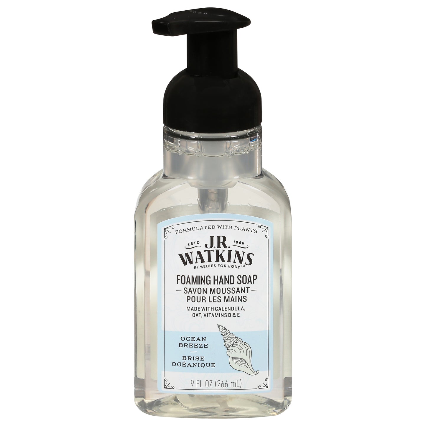 J.R. Watkins - Hand Soap Foam Ocean Breeze - Case of 3-9 FZ