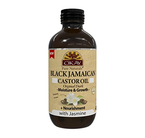 Okay Black Jamaican Original Dark, Brown, Jasmine, 4 Fluid Ounce
