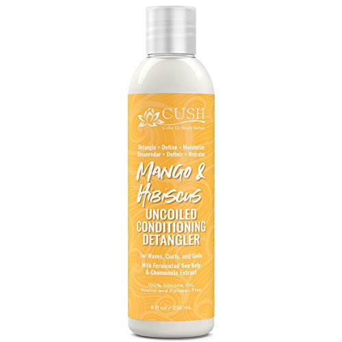 Cush Cosmetics Uncoiled Mango And Hibiscus Detangling Conditioner 8 Oz